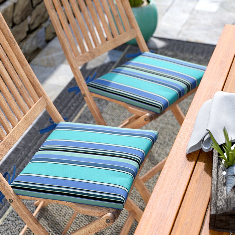 Beachcrest Home Merrimack Indoor/Outdoor Sunbrella Dining Chair Cushion